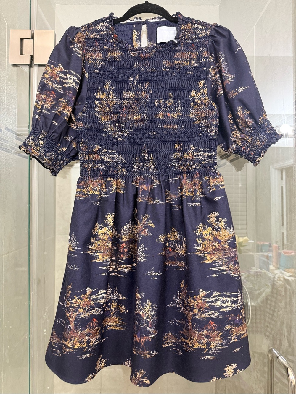 Hill House Navy Equestrian Nap Dress - Picture 2 of 3